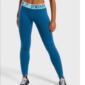 Gymshark fit leggings petrol blue/aqua size XS